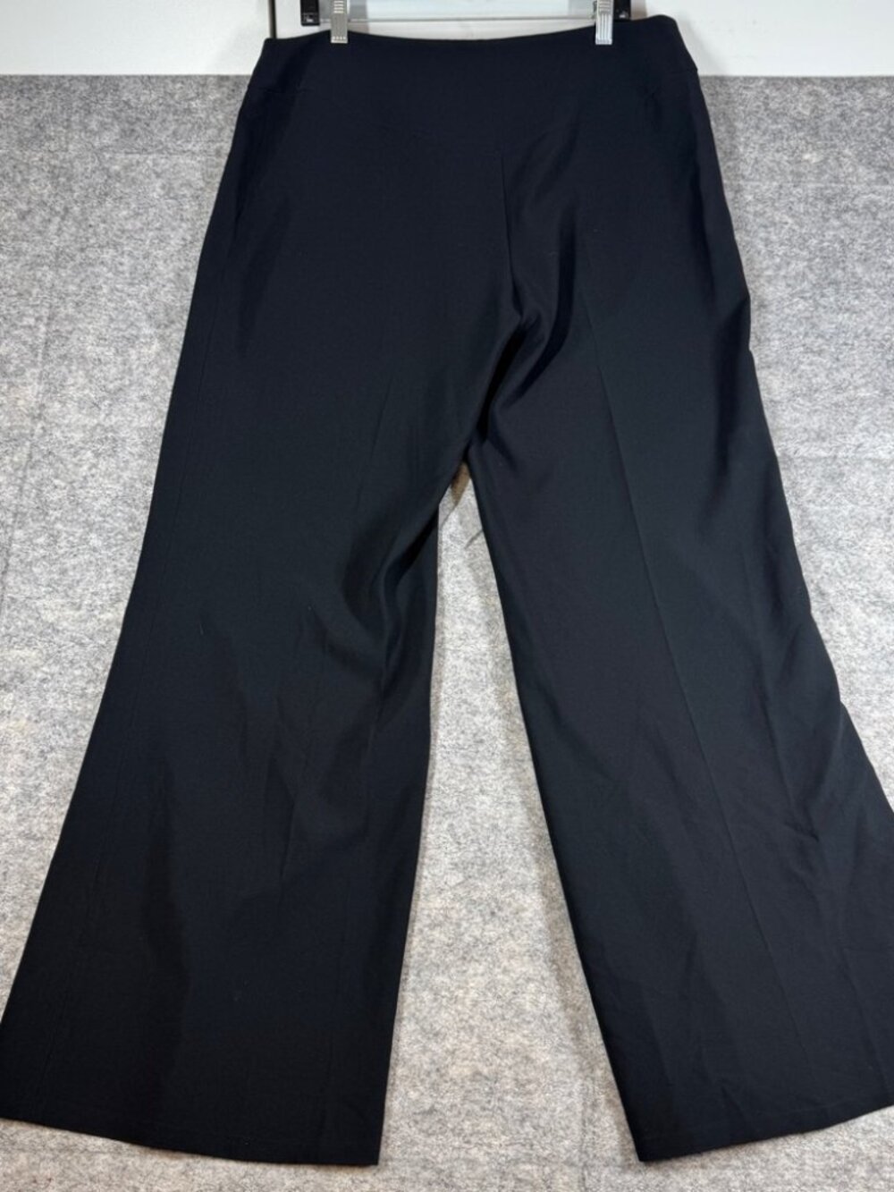 Marina Rinaldi Wide Leg Pants Black Italian Designer Size 23 Quiet Luxury Plus - Picture 12 of 16